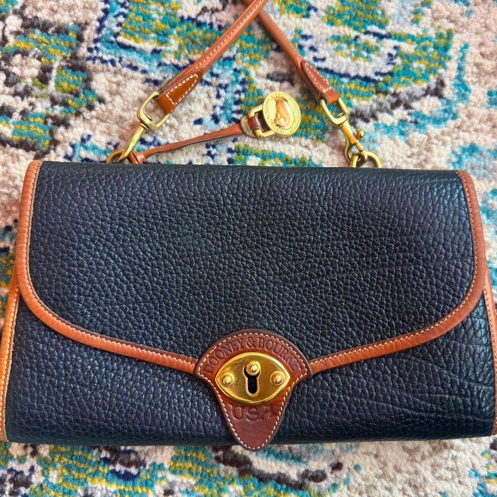 Dooney & Bourke All-Weather Leather Vintage Cross Body Bag or Clutch
